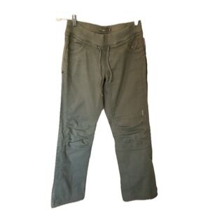 Prana Womens Avril Climbing Hiking Pants XS Olive Green Gorpcore Outdoor Utility